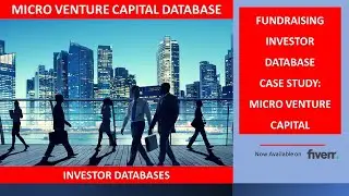 Micro Venture Capital Investor Targeting for a $100,000 Tech Fundraise. Database Service Case Study.