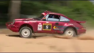 Jos Verstappen in actie tijdens East African Safari Classic Rally