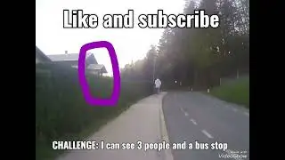 CHALLENGE: I can see 3 people and a bus stop