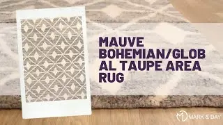Mauve Bohemian/Global Taupe Area Rug