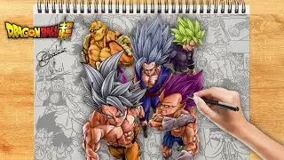 🔥 INSANE DBZ Fan Art &ndash; Goku, Vegeta, Gohan, Piccolo & Broly in One Epic Drawing!