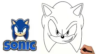 SONIC FACE DRAWING | Sonic The Hedgehog | Step By Step #sonicthehedgehog