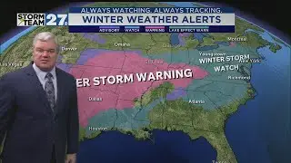 Tracking cold temperatures and the weekend winter storm