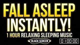 1 Hour Deep Sleep Music (Black Screen) | Calm & Relaxing Audio for Insomnia