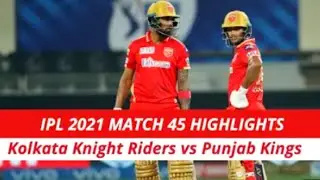 ipl 2021 match 45 Full Highlights | Kolkata knights rides vs punjab kings Highlights