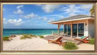 Beach House - TV Art - 4K - Screensaver - Wallpaper - Frame Art
