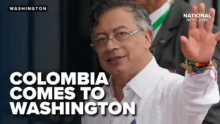 Trump meets with Colombian president at White House