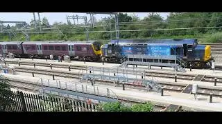 Kettering stabling point 37611 360108 before departure plus the Impressive Clan Line