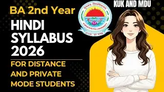 Hindi Syllabus Ba 2nd Year 2026#kuk#ba2ndyear#hindisyllabusba2nd#hindisyllabusba2ndyear2026#mdu#exam