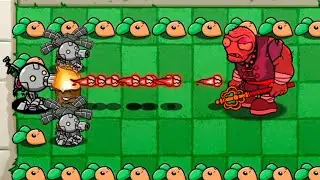 Plants vs Zombies mod Beautiful Town mini machine gun 😎