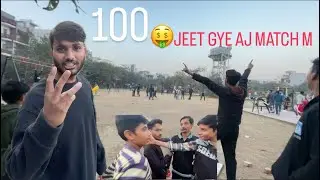 SUNDAY CRICKET MATCH VLOG 100jeet kr aye #vlog