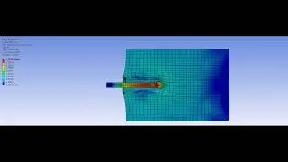 ANSYS dm33 impacting 500mm RHA