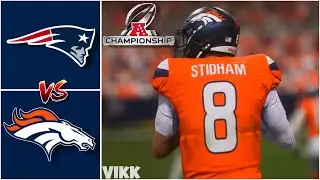 Patriots vs Broncos AFC Championship Full Game Simulation | Madden 26