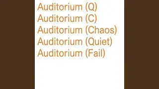 Auditorium (Quiet)