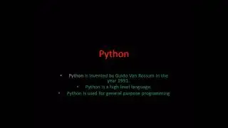 Introduction of Python | #pythonbeginner #coders #coding #youtube