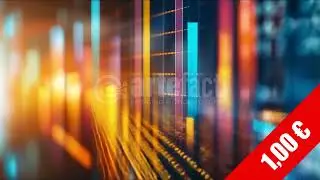 Blurred Golden Bar Graphs Abstract Stock Video