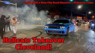 Hellcats Takeover Cleveland! (WILD Car Meet)