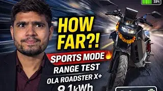 OLA Roadster X+ 9.1 kWh Sports Mode Range Test ⚡ | Real World Performance & Experience