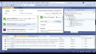 Add nuget Selenium NUint C#