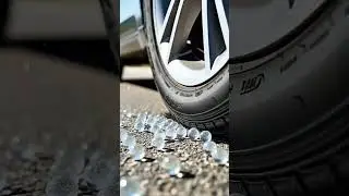 &ldquo;Car Tire vs Mini Glitter Water Orbs 🌈💦 | Satisfying ASMR Crush #shorts