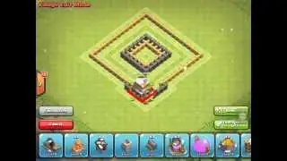 Clash of Clans - TH5 Base Trap Defense Layout - BEST DEFENSE