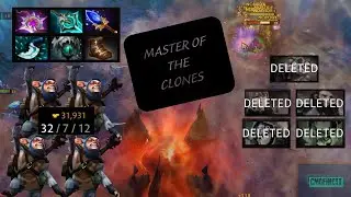 Master of the Clones: Meepo RAMPAGE 32 KILLS (A PRO DOTA SHOWCASE 7.36)