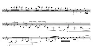 Transcription - Vaughan Williams Tuba Concerto - 1st Movement Cadenza by Gene Pokorny, CSO