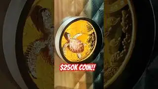 Amazing Jeweled Turtle gold coin at the Perth Mint! #shorts