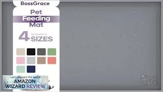 Dog Food Mat Raised Edges Cat Food Mat Prevent Spills &ndash; Review