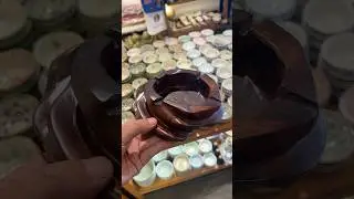 Hand-carved wooden ashtray #souvenir #handicraft #handmade #ベトナム雑貨 #hochiminh