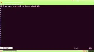 Insert mode in vi / vim (vi for beginners Part 5)