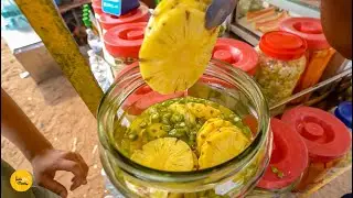 Kozhikode Beach Wali Popular Tangy Fruits Achar & Ice Orathi Making Rs 10/- Only l Calicut Food Tour