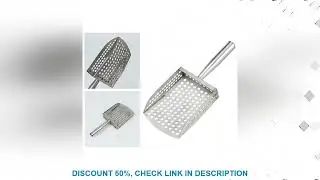 Sand Scoop Handheld Comfortable Handle Digging Sieve Sand Sifter Shovel Metal for Metal Detecting Be