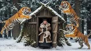 Деревянное убежище 80-летней вдовы спасло ее овец от сибирских тигров.