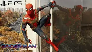 Spider-Man Remastered PS5 - Hybrid Suit Free Roam Gameplay (4K Fidelity Mode)