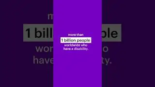 Without accessibility, 1 billion people worldwide with a disability may be excluded #shorts #GAAD