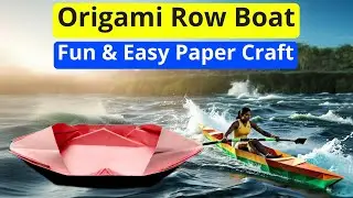 Origami Row Boat 🚤 | Easy & Fun Paper Craft Tutorial