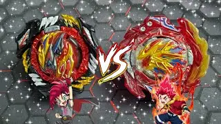 EPIC BATTLE! Divine Belial vs Super Hyperion MR -Bell vs Hyuga- Beyblade Burst BU  ベイブレード