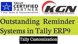 Reminder System over Outstanding in Tally ERP9 | Tally TDL