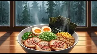 Stormy Day Ramen in a Cedar Forest Cabin 🍜🌧️ | Cozy Family Rain ASMR