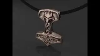 Mj&ouml;lnir - Thors Hammer - Pendant by Mythos Jewelry