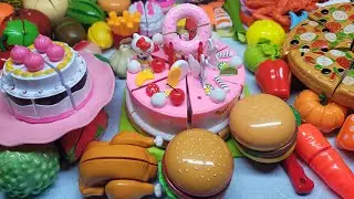 Satisfying Cutting Watermelon 🍉 Burger 🍔 Salmon and Sushi 🍣 Yummy Cake 🎂 ASMR live