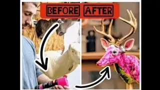 Mounting a Pink deer!!! 