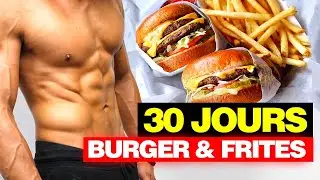 EXPÉRIENCE🧐 J’AI MANGÉ BURGER FRITES 🍔🍟 TOUS LES JOURS durant 30 JOURS❗️ABDOS TOUJOURS VISIBLES ?