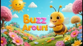 Buzz Around with Me | Fun Bee Counting Song for Kids | Learn Numbers with Bees and Music