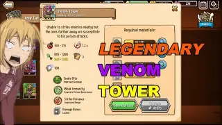 How Powerful is Legendary Venom Tower - Crazy Defense Heroes