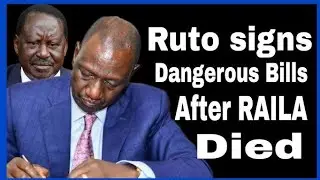 Ruto Signs 8 Bills Into Law Amid Nation's Mourning: What is in the Laws.What is He hiding.