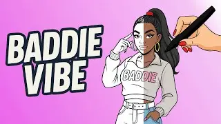 Lineart to Color: Baddie Sweatshirt Character