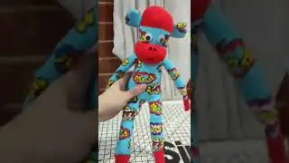 🧦🐒 Super Hero Comic Sock Monkey #shorts #sewing #sew #sewinghacks sew with socks! #comics #superhero