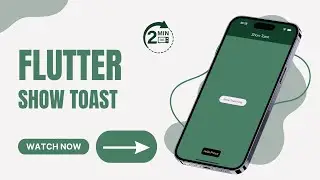 Flutter Show Toast Message | 2024 | @ClutchCoders #flutter #dart #YouTube #coding #development #ui